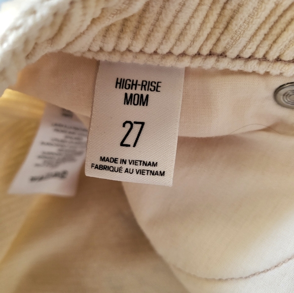 Tan high-rise Urban Outfitter (BDG) corduroy pants - Picture 3 of 4